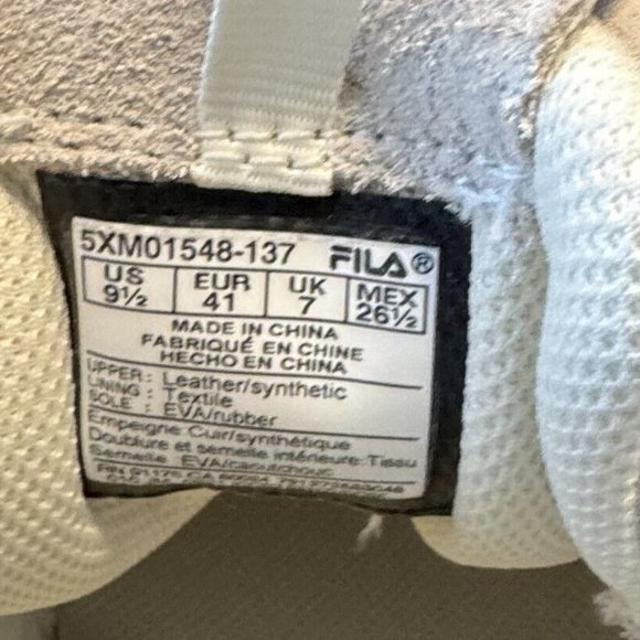 Fila Women's Beige and Yellow Sneakers - Picture 5 of 8